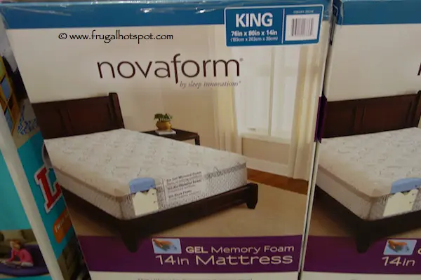novaform gel memory foam king mattress