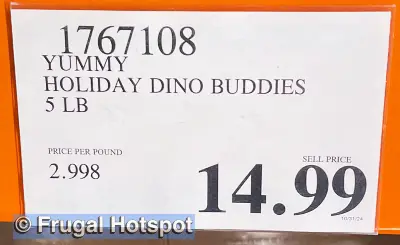 Dino Buddies Holiday Nuggets | Costco Price | Item 1767108