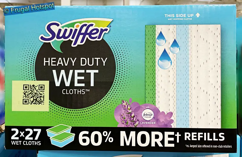 Swiffer Sweeper Heavy Duty Multi-Surface Wet Cloth Refills, Lavender (54  Count) 