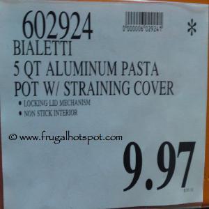 Costco Clearance: Bialetti 5 Quart Pasta Pot With Locking Strain & Drain  Lid $9.97
