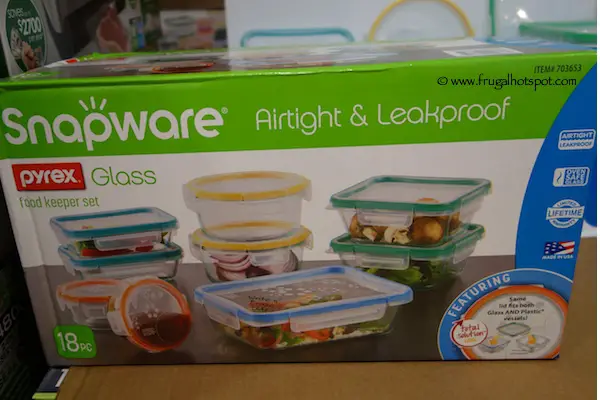 Snapware Pyrex Glass Food Storage Set Costco 3