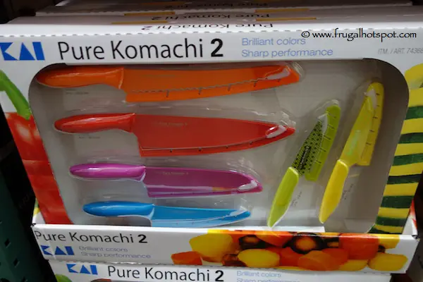Nice colored knife set costco Costco Clearance Kai Pure Komachi 2 Cutlery Frugal Hotspot