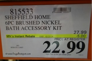 Costco Deal: Sheffield Home 6-Piece Bath Set $22.99