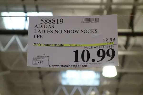 adidas no show socks women's costco