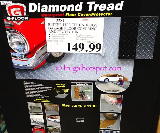 Better Life Technology G Floor Diamond Tread Waterproof Garage