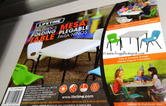 lifetime childrens table and chairs