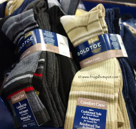 Costco Sale: GOLDTOE Men's Comfort Crew Socks 6-Pair $5.99 | Frugal Hotspot