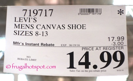 Levi's Men's Canvas Shoes Costco Price 