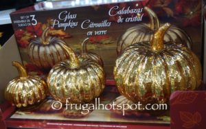 Costco: Glass Pumpkins Set $19.99