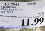 Charisma King Blanket Costco Price