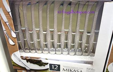 Mikasa Bravo Set of 12 Steak Knives Premium High-Carbon Stainless Steel  Blades 