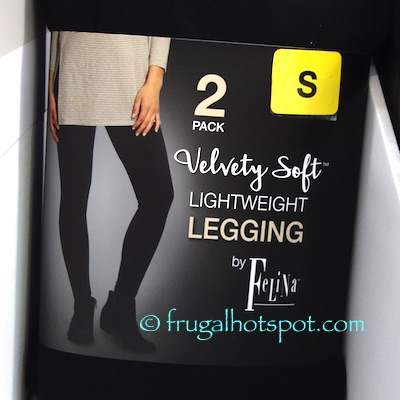 2 pack Felina Leggings Wide Waistband Sueded Lightweight Super Soft MEDIUM