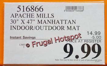 1'6x2'6 Welcome to Our Home Mat Tan - Apache Mills