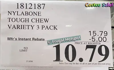 Nylabone Fun n Flavor Variety for Tough Chewers | dog toys | Costco Sale PRice | Item 1812187