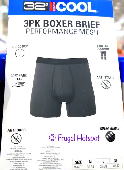 32 Degrees Men's Boxer Briefs - Costco Sale! | Frugal Hotspot