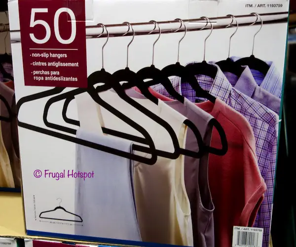 Costco Buys - I spotted flocked non-slip hanger 50-packs