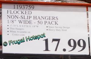 Flocked Non-Slip Hangers 50-Pack Just $9.99 at Costco (Perfect Space Saving  Solution)