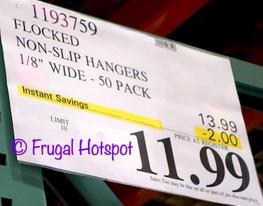 Flocked Non-Slip Hangers 50-Pack Just $9.99 at Costco (Perfect Space Saving  Solution)