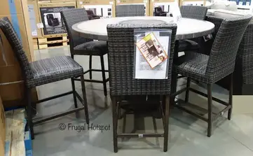 Costco Agio St Louis 7 Pc High Dining Set W Fire Table 1 499 99