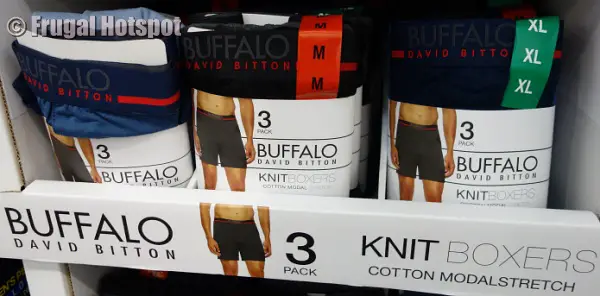 Buffalo Men's Knit Boxer Underwear 3-pack Black XL Boxers Men’s New David  Bitton