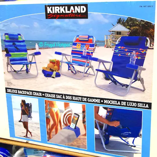 Costco Sale: Kirkland Signature Deluxe Backpack Beach Chair $19.99