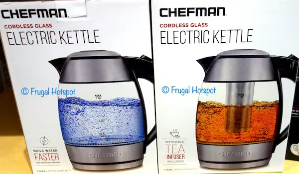 $6 Discount on Chefman Electric Kettle. Currently priced at $23.99