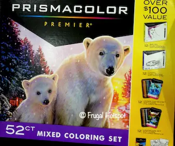 PrismaColor Premier 52-ct Mixed Coloring Set Costco