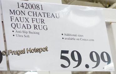 Mon Chateau Luxe Faux Fur 5'3” x 5'10” Rug