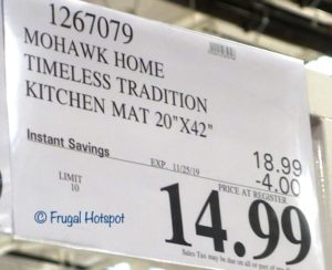 Mohawk Home Timeless Traditions Anti Fatigue Kitchen Mat Costco