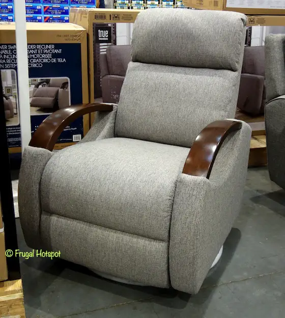 Costco Sale Synergy Home Fabric Power Swivel Glider Recliner