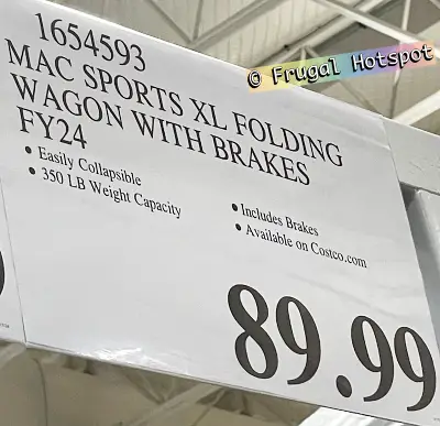 Mac Sports XL Folding Wagon | Costco Price