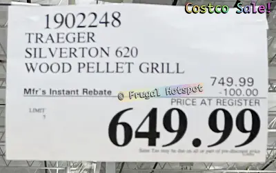 Traeger Silverton 620 Wood Pellet Grill | Costco Sale Price | Item No 1902248