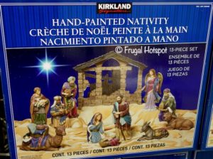 Kirkland Signature Hand-Painted Nativity Set New At Costco $89.99