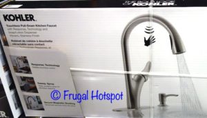 Kohler Transitional Touchless Pull Down Kitchen Faucet Costco 300x171 