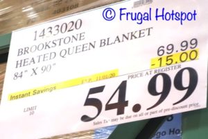 Brookstone Heated Blanket - Costco Sale! | Frugal Hotspot