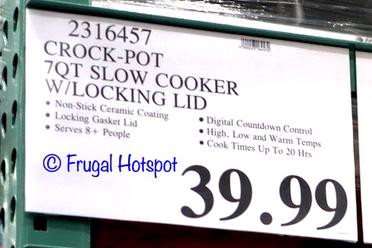 Costco Deals - 🙌 @crockpot 7qt #slowcooker with locking