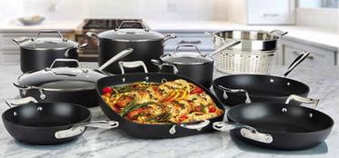  All-Clad Essentials Hard Anodized Nonstick Square Pan with  Trivet 13 Inch Oven Safe 350F Pots and Pans, Cookware Black: Home & Kitchen