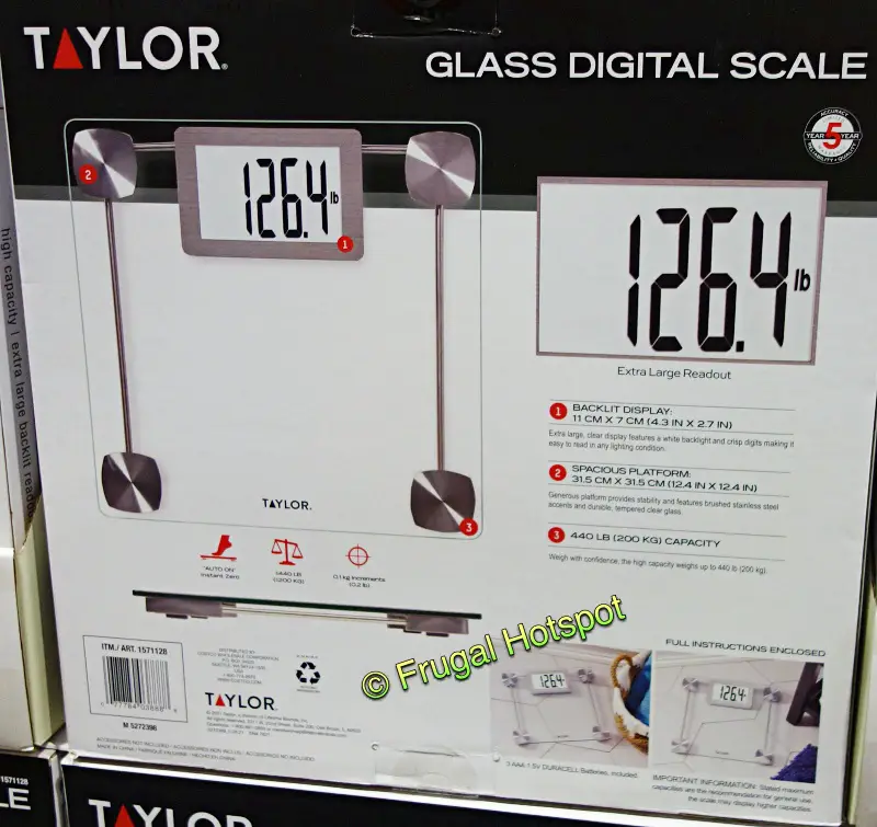 Taylor Digital Glass Scale - Costco Sale! | Frugal Hotspot