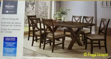 Costco Dining Room Sets / Dining Room Sets At Costco Layjao : Dining set table and 4 black upholstered chairs.