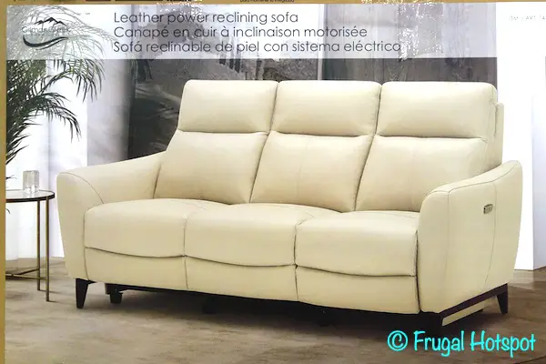 crosslin leather power reclining sofa with power headrests
