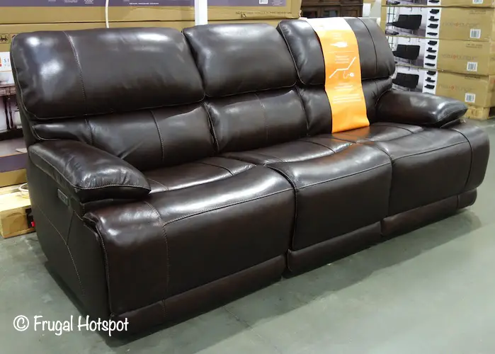 simon li aleena leather power reclining sofa