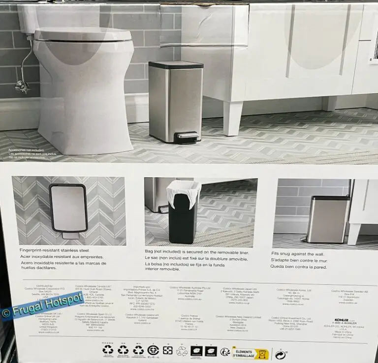 Kohler Stainless Steel 6L Step Trash Cans Costco Sale!