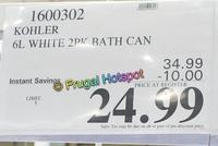 Costco Deals - 🗑✨Check out this @kohler 6L White Stainless