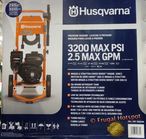 Husqvarna 3200 PSI Pressure Washer Costco Sale!