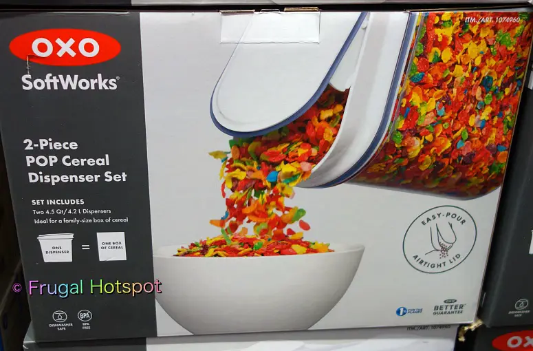 OXO Soft Works POP Large Cereal Dispenser, 4.5 qt - Kroger
