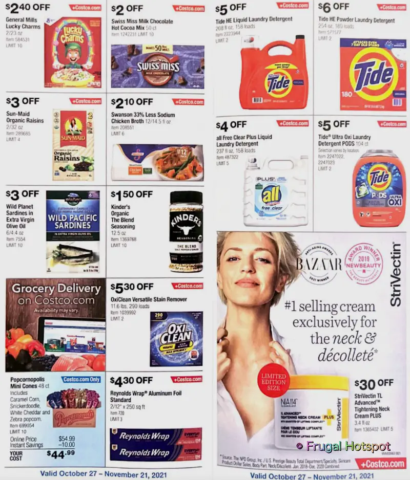 Costco Coupon Book NOVEMBER 2021 Page 8 | Frugal Hotspot