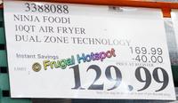 Ninja Foodi 10QT Air Fryer Dual Zone Technology – CostcoChaser