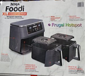 Ninja Foodi XL 2-Basket Air Fryer - Costco Sale! | Frugal Hotspot