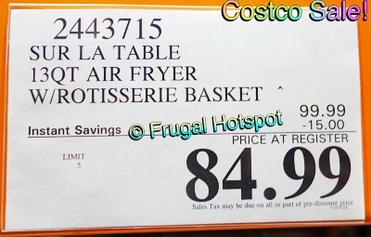 Sur La Table Air Fryer - Costco Sale!