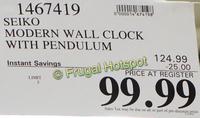 Seiko Pendulum Clock - Costco Sale! | Frugal Hotspot